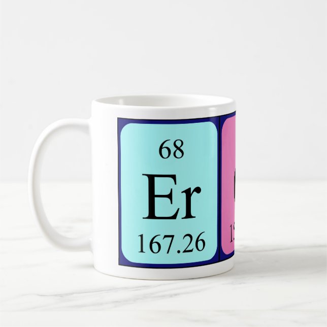 Eros periodic table name mug (Left)
