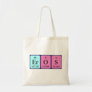 Eros periodic table name tote bag