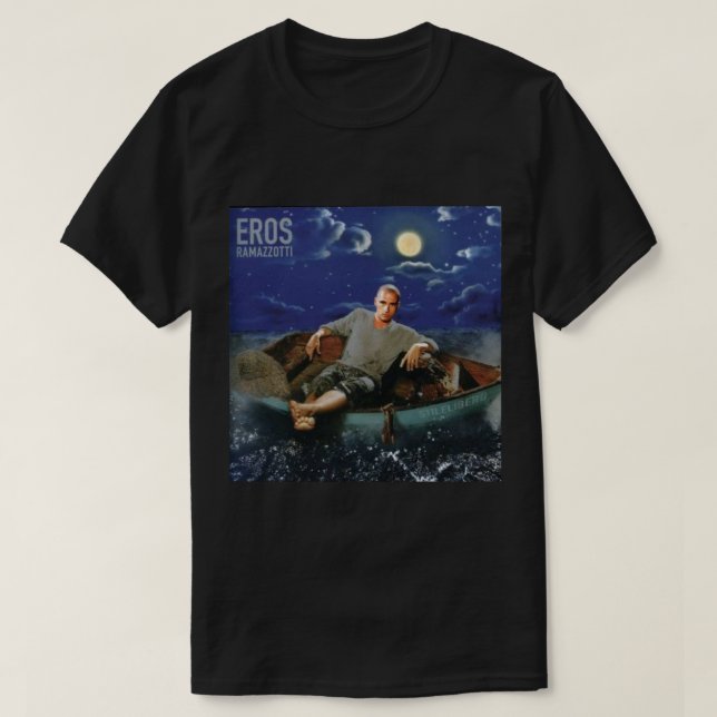 eros ramazzotti night funny T-Shirt (Design Front)