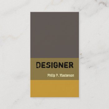 Eroxion Masculine Color Block Consultant Business Card by 911business at Zazzle