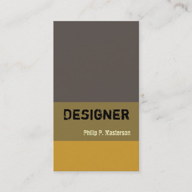 Eroxion Masculine Color Block Consultant Business Card (Front)