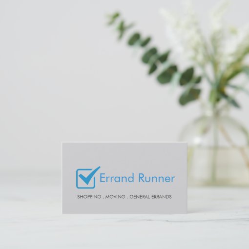 Errand Runner Business Card Zazzle