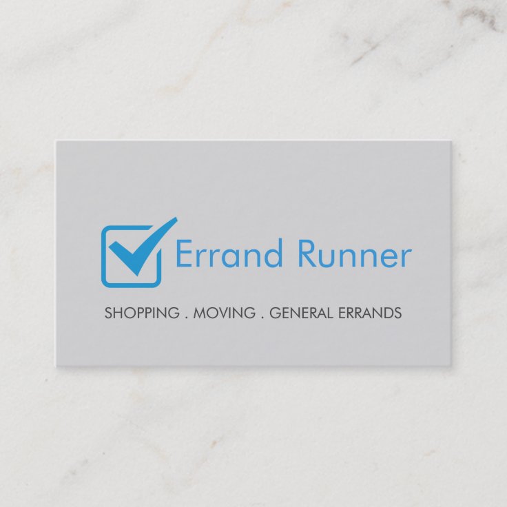 Errand Runner Business Card Zazzle