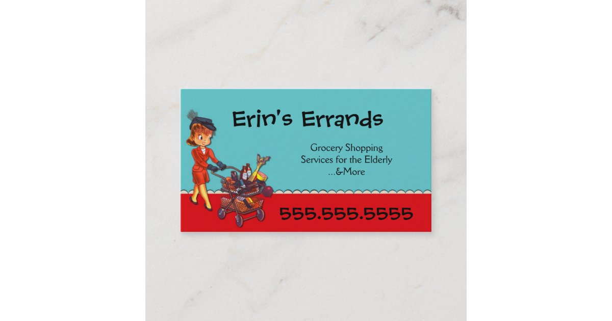 Errand Services Business Card