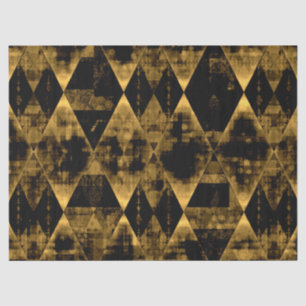Erratic Gold and Black Diamonds Tissue Paper