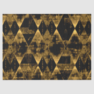 Erratic Gold and Black Diamonds Tissue Paper