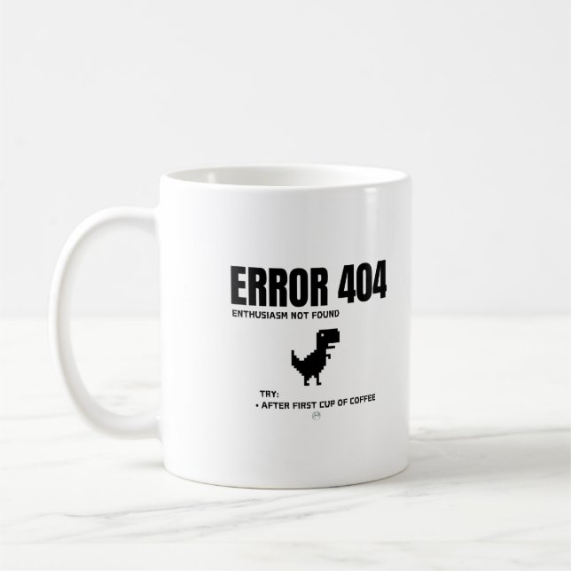 Error 404 coffee mug (Left)