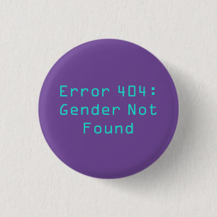 Error 404: Gender Not Found Button