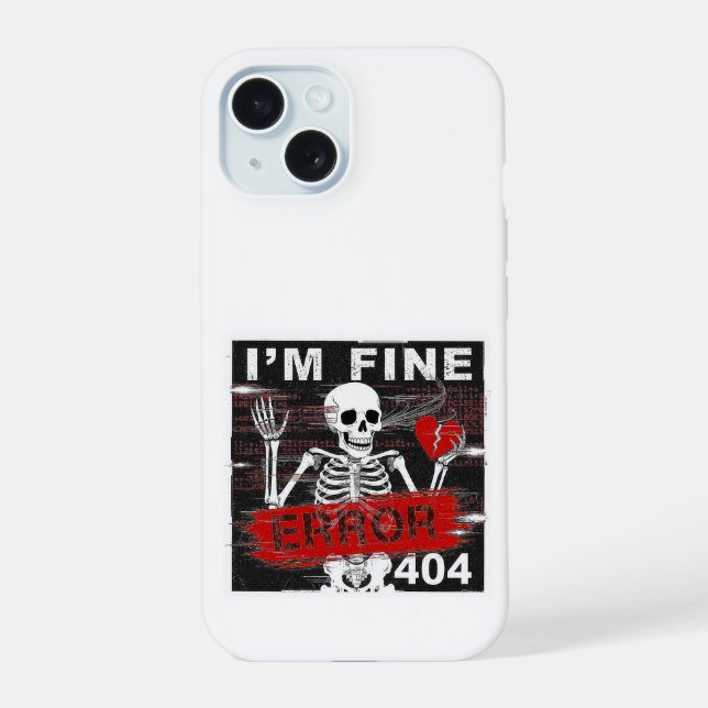  Error 404 Iphone Case (Back)
