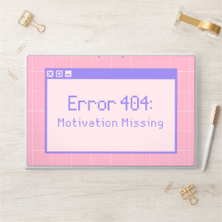 Error 404 Motivation Missing | Retro Aesthetic HP Laptop Skin