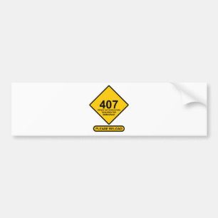 Error 407: Democracy Proxy Authentication Required Bumper Sticker
