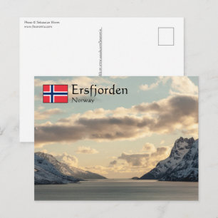 Ersfjorden Norway Postcard