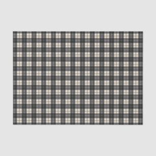 Erskine Black and White Scottish Tartan Tissue Paper