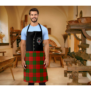 Erskine Clan Badge & Tartan Kilt Apron
