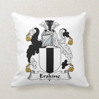Erskine Family Crest Throw Pillow