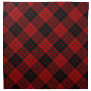 Erskine (Paton) Tartan Scottish Plaid Pattern Cloth Napkin