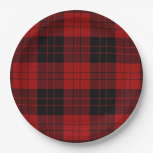 Erskine (Paton) Tartan Scottish Plaid Pattern Paper Plates