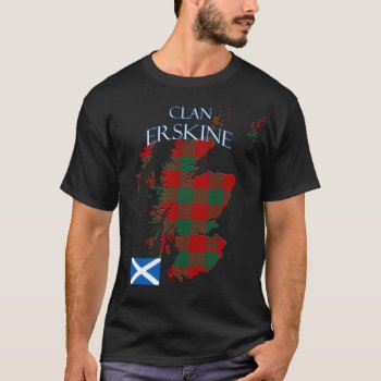 Erskine Scottish Clan Tartan Scotland T-shirt by thecelticflame at Zazzle