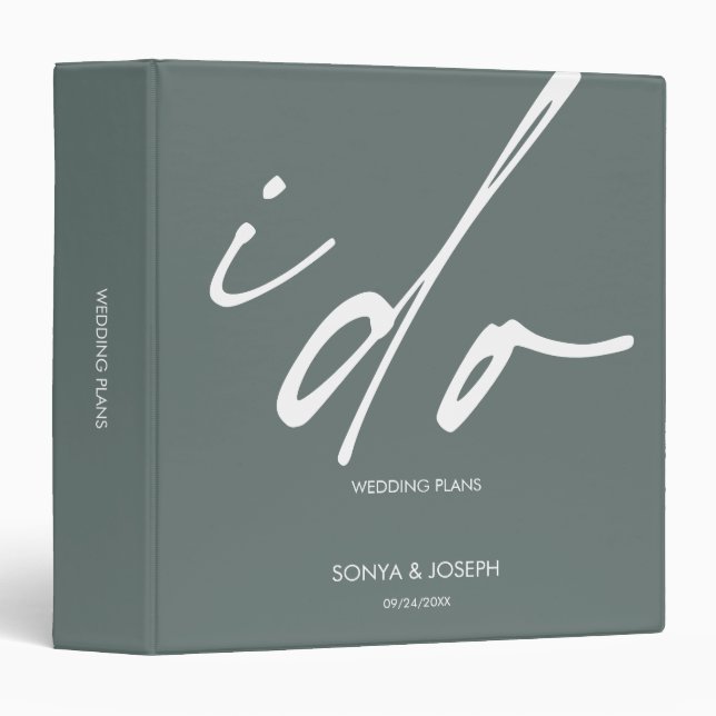 ersonalized Modern Custom Binder (Front/Spine)