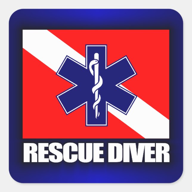 ERT Diver 2 Square Sticker (Front)