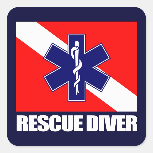 ERT Diver 2 Square Sticker (Front)