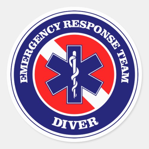 ERT Diver Classic Round Sticker