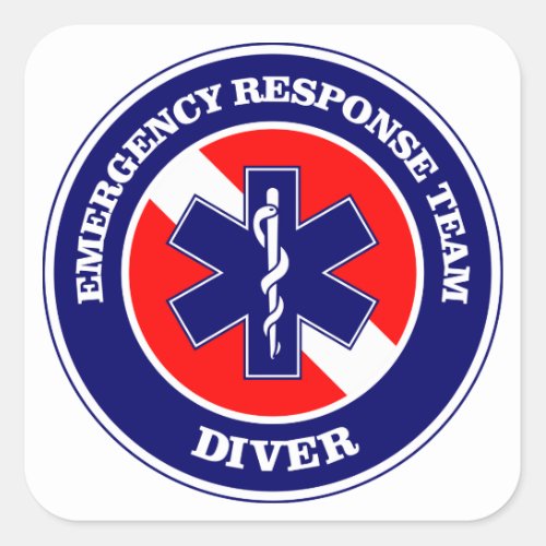 ERT Diver Square Sticker