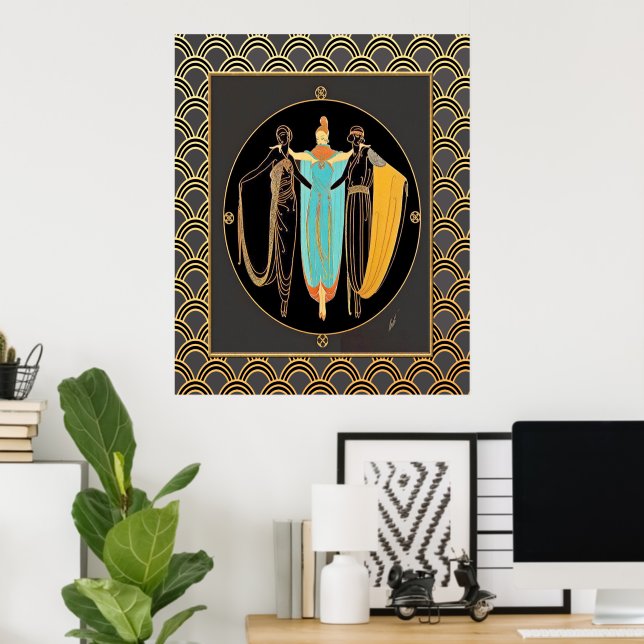 ERTE : Art-a-Porter　エルテ　宝飾デザイン Erté - L'Orientale – Martin Lawrence Galleries