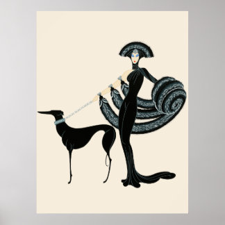 Erté - At the Theatre Suite, Symphony in Black Poster