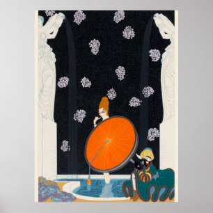 Erté - Bath of the Marquise, 1980 Poster
