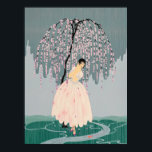 Erté - Blossom Umbrella Poster<br><div class="desc">Erté - Blossom Umbrella</div>