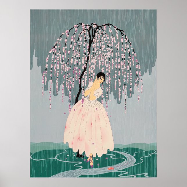 Erté - Blossom Umbrella Poster (Front)