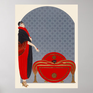 Erté - Emerald Eyes Poster