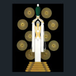 Erté - Emerald Vase [Night Version] Poster<br><div class="desc">Erté - Emerald Vase [Night Version]</div>