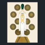 Erté - Emerald Vase Poster<br><div class="desc">Erté - Emerald Vase</div>