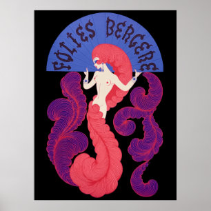 Erté - Folies Bergere [Night Version] Poster