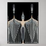 Ert&#233; - Les Bijoux de Perle [Black] Poster
