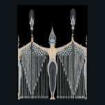 Erté - Les Bijoux de Perle [Black] Poster<br><div class="desc">Erté - Les Bijoux de Perle [Black]</div>