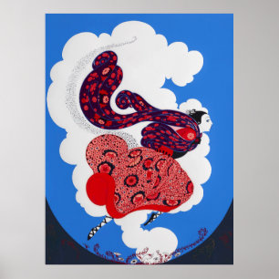 Erté - Pursuit of Flore Poster