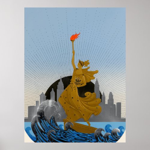 Ert _ Statue of Liberty Day Poster