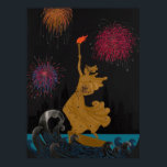 Erté - Statue of Liberty (Night) Poster<br><div class="desc">Erté - Statue of Liberty (Night)</div>