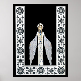 Erté - The Jeweled Gown Suite, Byzantine Poster