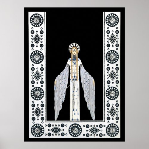 Ert _ The Jeweled Gown Suite Byzantine Poster