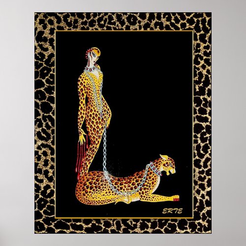 Erte _ The Leopard Lady Poster