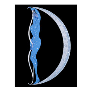 Erté - The Letter D from the Alphabet Suite, 1976 Poster