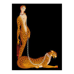 Erté - The Letter L from the Alphabet Suite, 1976 Poster