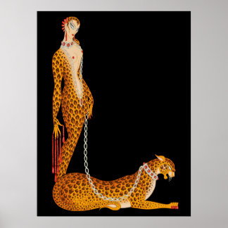 Erté - The Letter L from the Alphabet Suite, 1976 Poster