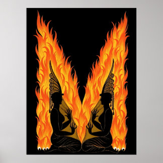 Erté - The Letter M from the Alphabet Suite, 1976 Poster