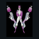 Erté - The Letter W from the Alphabet Suite, 1976 Poster<br><div class="desc">Erté - The Letter W from the Alphabet Suite,  1976</div>