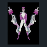 Erté - The Letter W from the Alphabet Suite, 1976 Poster<br><div class="desc">Erté - The Letter W from the Alphabet Suite,  1976</div>